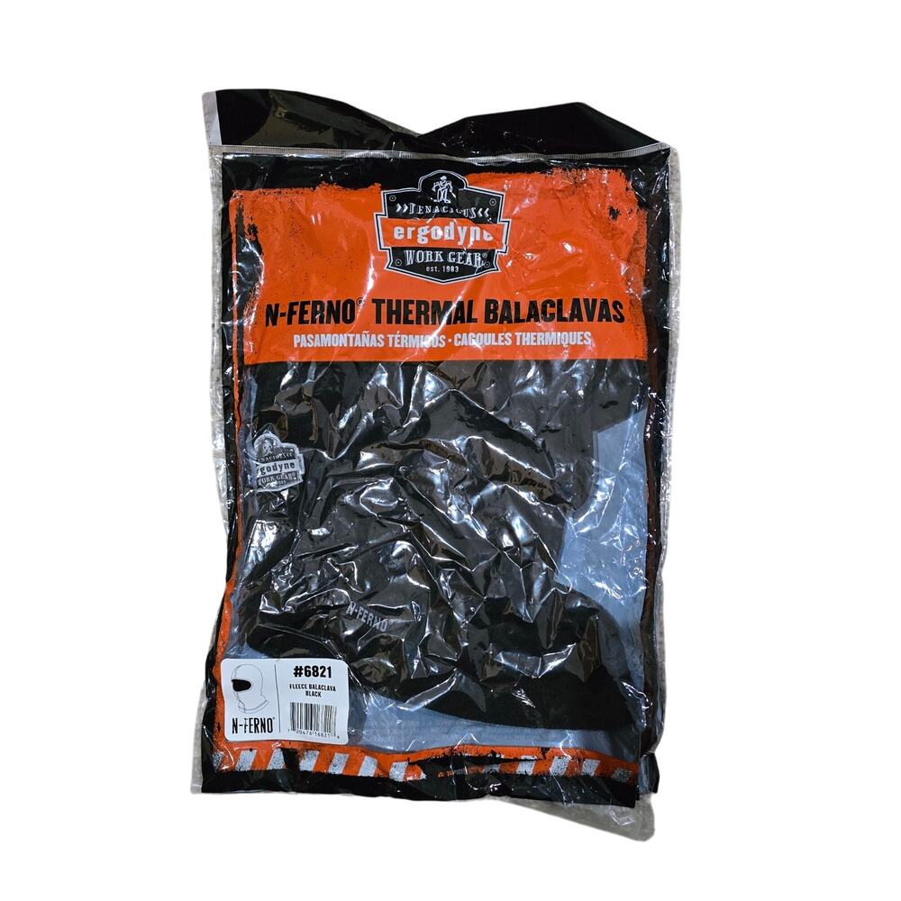 Ergodyne N-Ferno Thermal Balaclavas Black Face Mask NWT